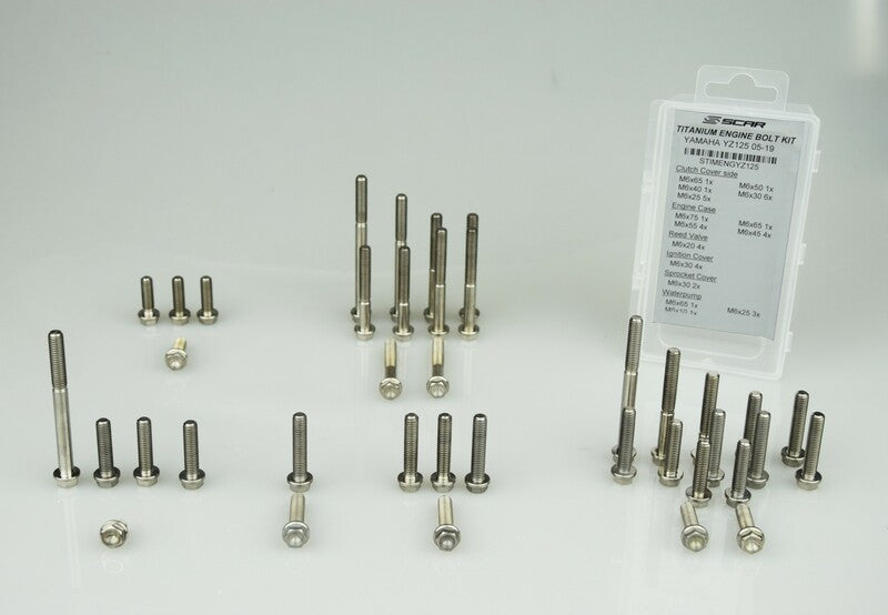 SCAR Engine Screw Kit Titanium 45 Screws 