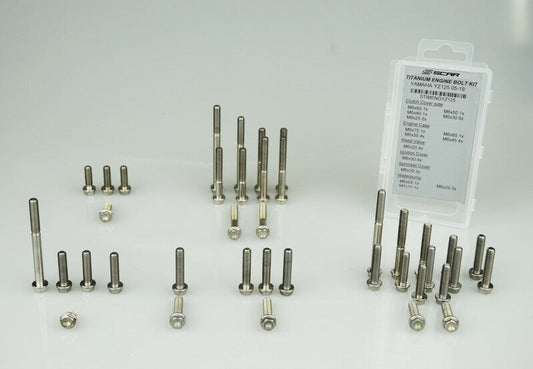 SCAR Engine Screw Kit Titanium 34 Screws 