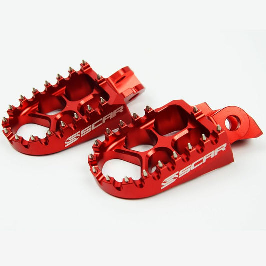 SCAR EVO Foot Pegs Red