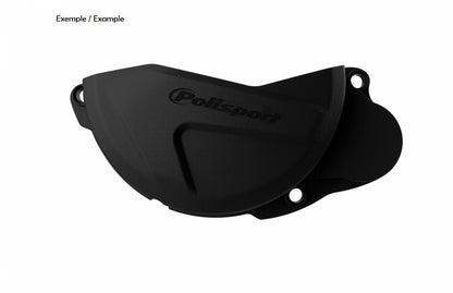 POLISPORT Clutch cover protector black Honda CRF450R/RX 