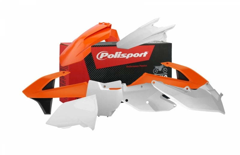 POLISPORT Plastic kit OEM kleur (2016) oranje/wit/zwart KTM