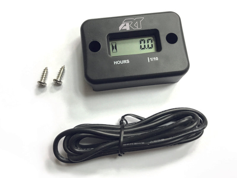 ART wired hour meter black 