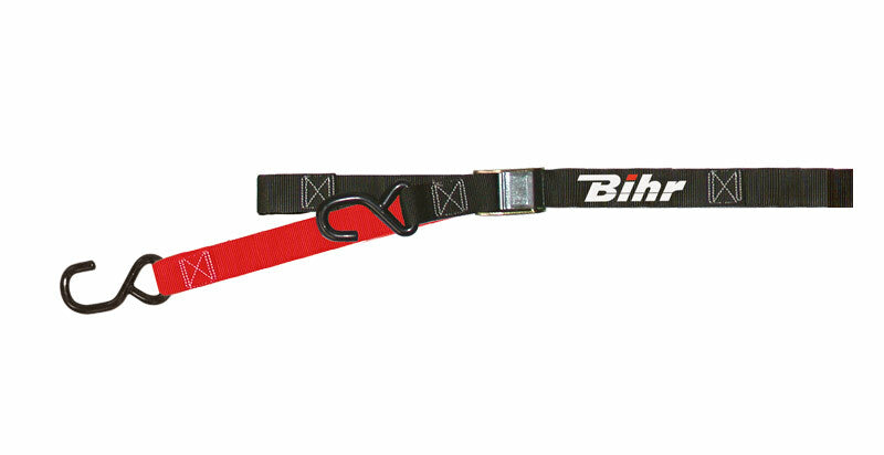 BIHR Tweekleurige Straps zwart/rood 2 gespen (geleverd per paar)