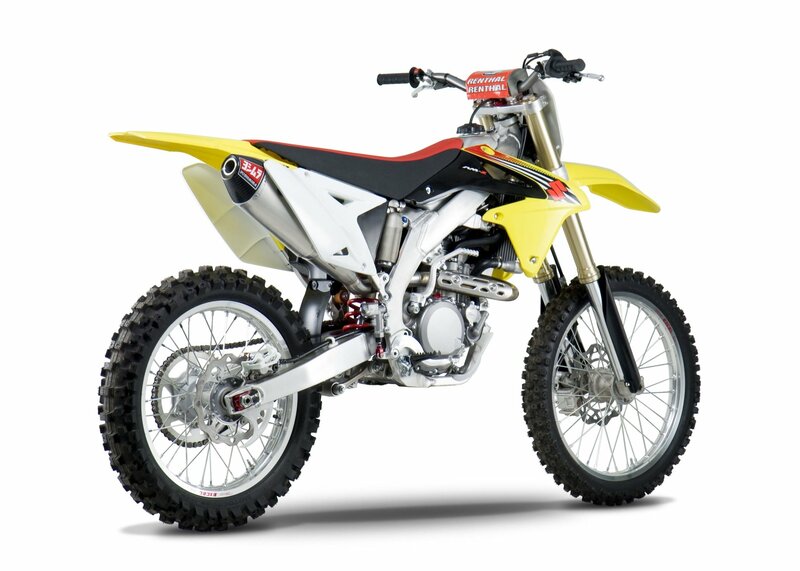 Vervangingsdemper Yoshimura USA RS4 rvs/aluminium met carbon eindkap Suzuki RM-Z450