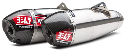 YOSHIMURA RS-9T Signature Series Dual Muffler Stainless Steel/Carbon End Cap Honda CRF250R