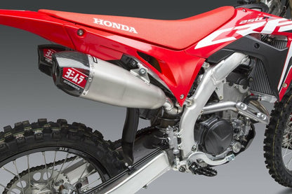 YOSHIMURA RS-9T Signature Series Dual Muffler Stainless Steel/Carbon End Cap Honda CRF250R 