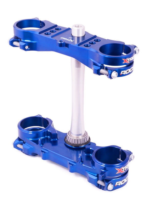 Triple clamp XTRIG ROCS Tech blue Yamaha YZ250F/YZ450F