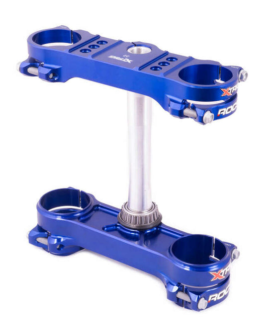 Triple clamp XTRIG ROCS Tech blue Sherco 