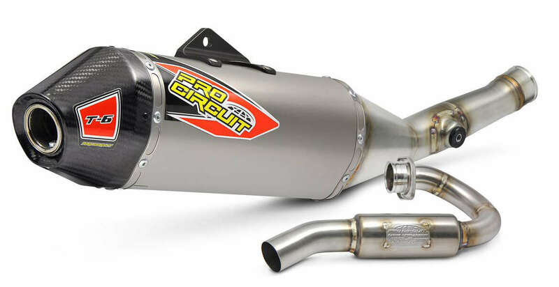 PRO CIRCUIT T-6 Complete exhaust system - titanium Kawasaki KX450F 