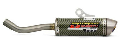 PRO CIRCUIT silencer Ti-2 Shorty carbon/titanium end cap Yamaha YZ85 