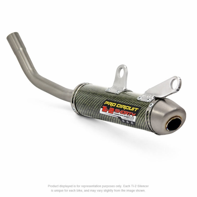 PRO CIRCUIT Ti-2 Muffler Carbon Kevlar/Titanium End Cap