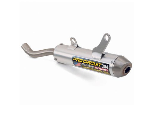 PRO CIRCUIT silencer 304 brushed aluminum/stainless steel end cap Suzuki RM125 