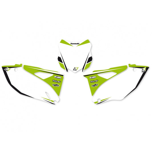 NUMMERBORDACHTERGROND KAWA KX250F 13-14 KX450F 12-14 GRAPHIC II WIT