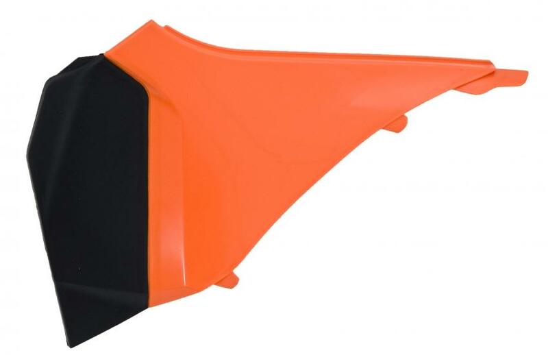 AIRBOX COVER LEFT / SX SXF 11-12 EXC 12 ORANGE/BLACK