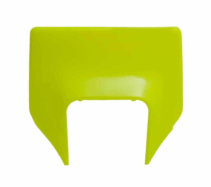 RACETECH front number plate Neon Yellow Husqvarna 