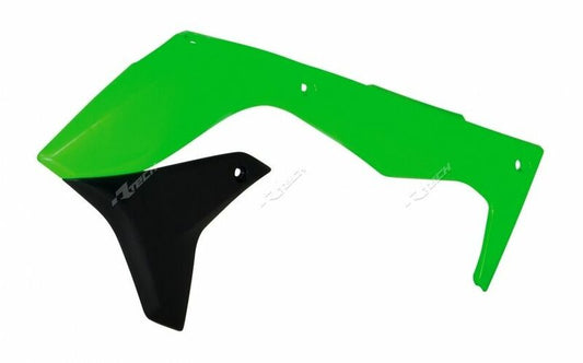 RACETECH Radiator Covers Neon Green Kawasaki KX250F 