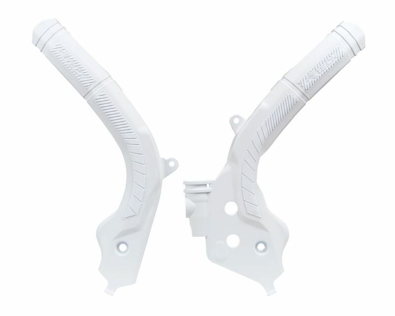 RACETECH Bi-material Frame Guard White 