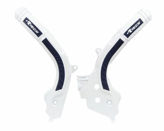 RACETECH Bi-material Frame Guard White/Black 