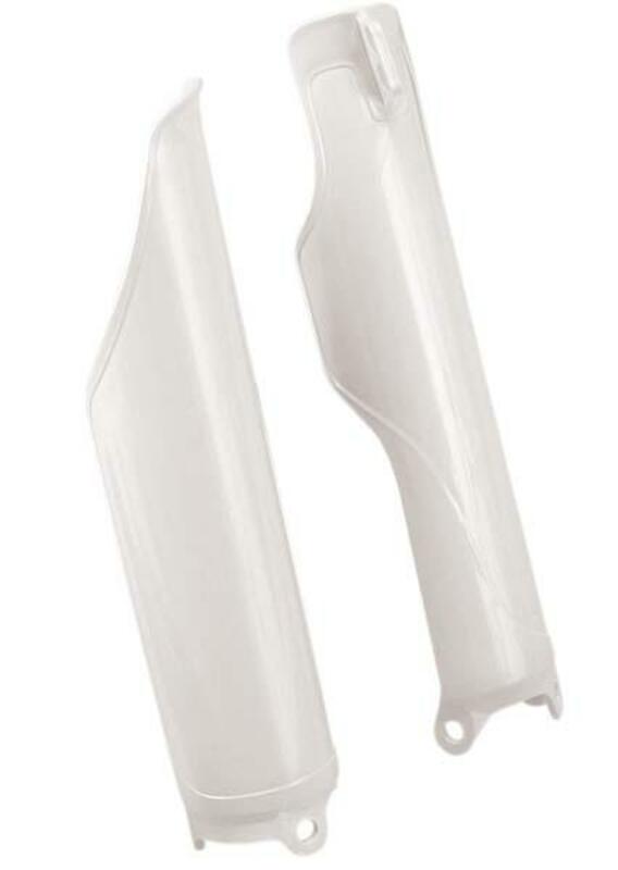 FORK GUARDS CR/CRF 90-10 CR125-250-500 /CRF250-450 NEUTRAL WHITE