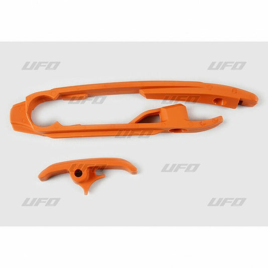 UFO Chain guide + lower chain guide orange KTM