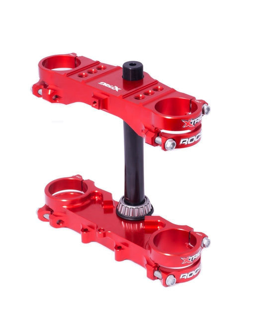 Triple clamp XTRIG ROCS Tech red Honda CRF250R/450R