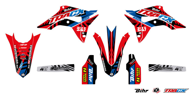 KUTVEK Tracx stickerset rood Honda CRF450R