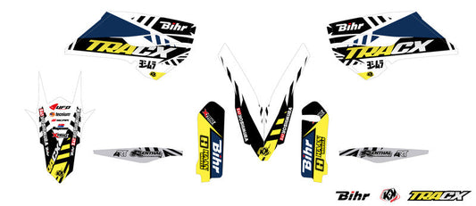 KUTVEK Tracx stickerset wit Husqvarna