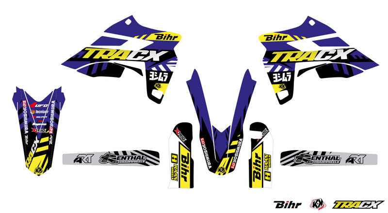 KUTVEK Tracx stickerset blauw Sherco