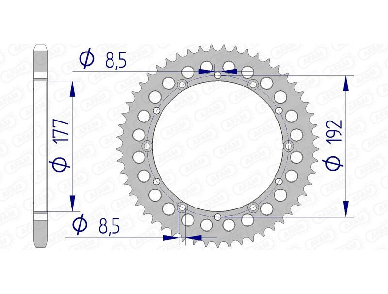 AFAM Aluminum rear sprocket 63300 - 520