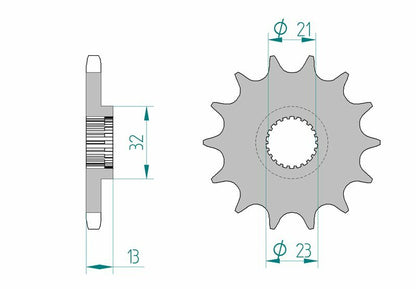 AFAM Steel standard front sprocket 21311 - 428