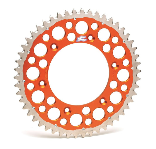 RENTHAL Twinring Aluminum ultra-light self-cleaning hard anodized rear sprocket HA - 520