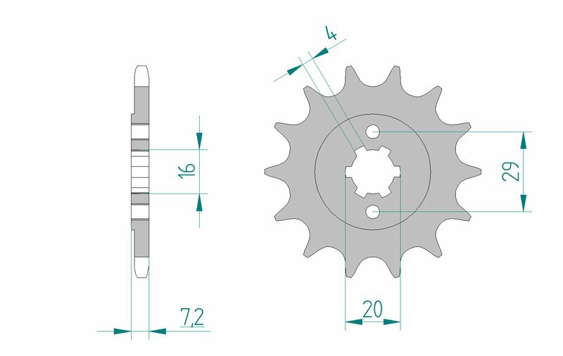 AFAM Steel standard front sprocket 22305 - 520