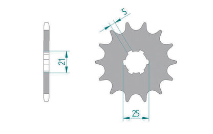 AFAM Steel self-cleaning front sprocket 30300 - 520