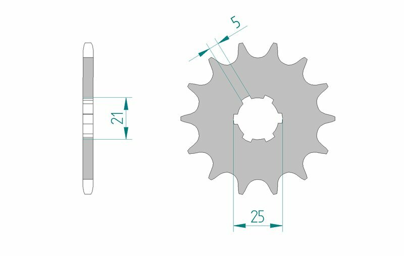 AFAM Steel self-cleaning front sprocket 30300 - 520