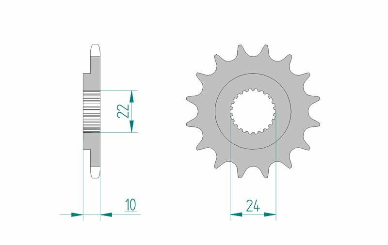 AFAM Steel standard front sprocket 61301 - 520