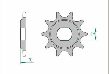 AFAM Steel standard front sprocket 94122 - 415