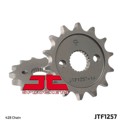 JT SPROCKETS Staal standaard voortandwiel 1257 - 428