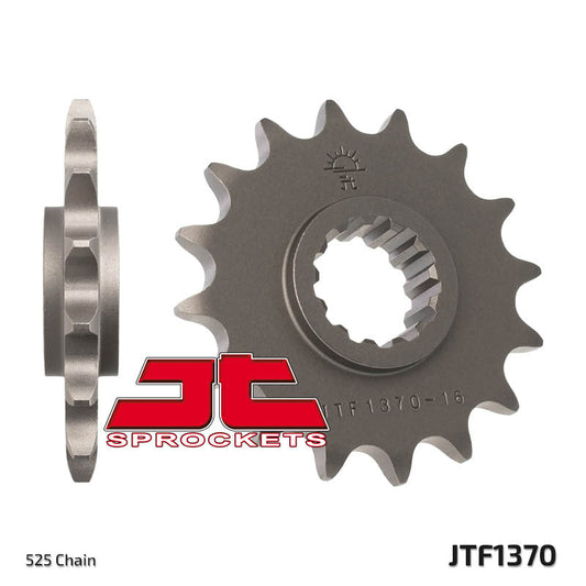 JT SPROCKETS Staal standaard voortandwiel 1370 - 525