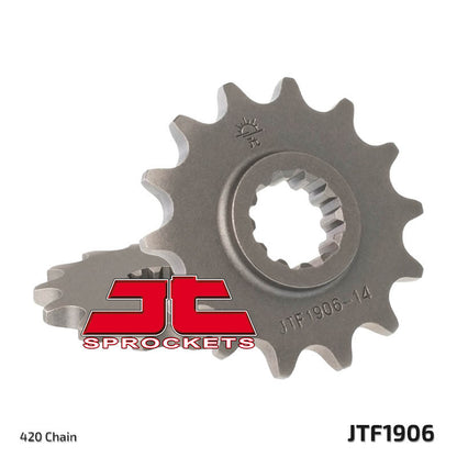 JT SPROCKETS Steel standard front sprocket 1906 - 420 