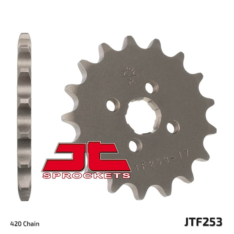 JT SPROCKETS Staal standaard voortandwiel 253 - 420