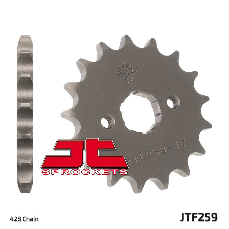 JT SPROCKETS Staal standaard voortandwiel 259 - 428