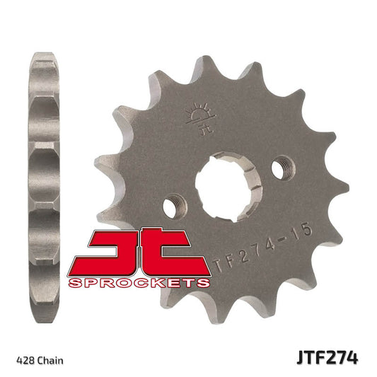 JT SPROCKETS Staal standaard voortandwiel 274 - 428