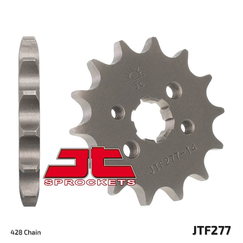 JT SPROCKETS Staal standaard voortandwiel 277 - 428