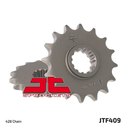 JT SPROCKETS Steel standard front sprocket 409 - 428 