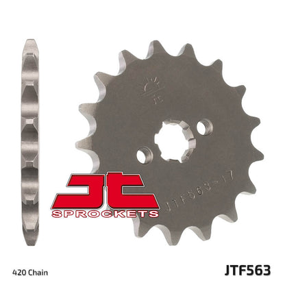 JT SPROCKETS Staal standaard voortandwiel 563 - 420