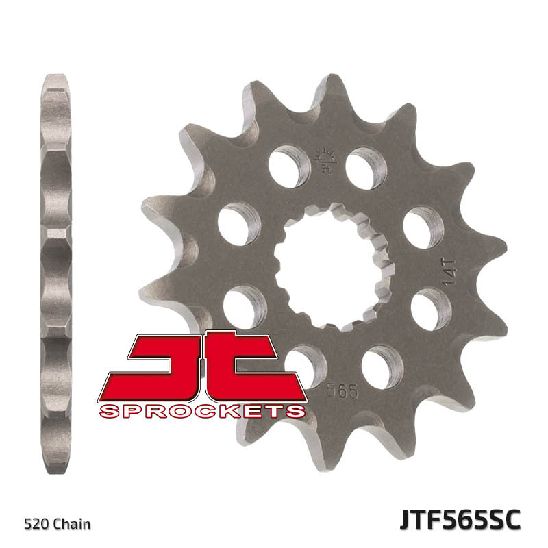 JT SPROCKETS Staal zelfreinigend voortandwiel 565 - 520