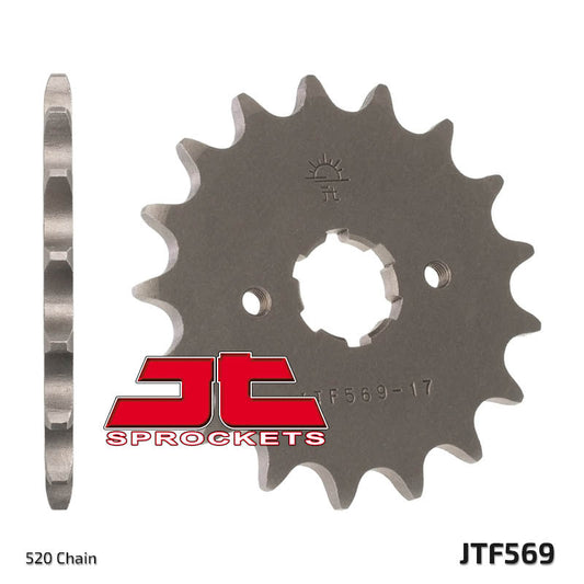 JT SPROCKETS Staal standaard voortandwiel 569 - 520