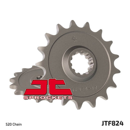 JT SPROCKETS Staal zelfreinigend voortandwiel 824 - 520