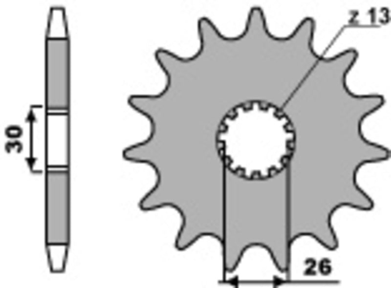 PBR Steel standard front sprocket 2090 - 530