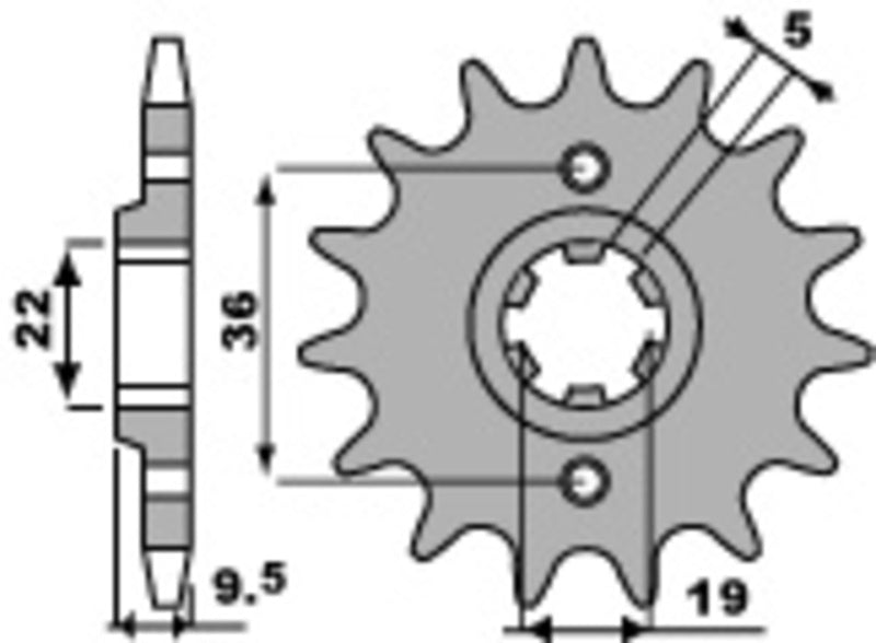 PBR Staal standaard voortandwiel 337 - 520